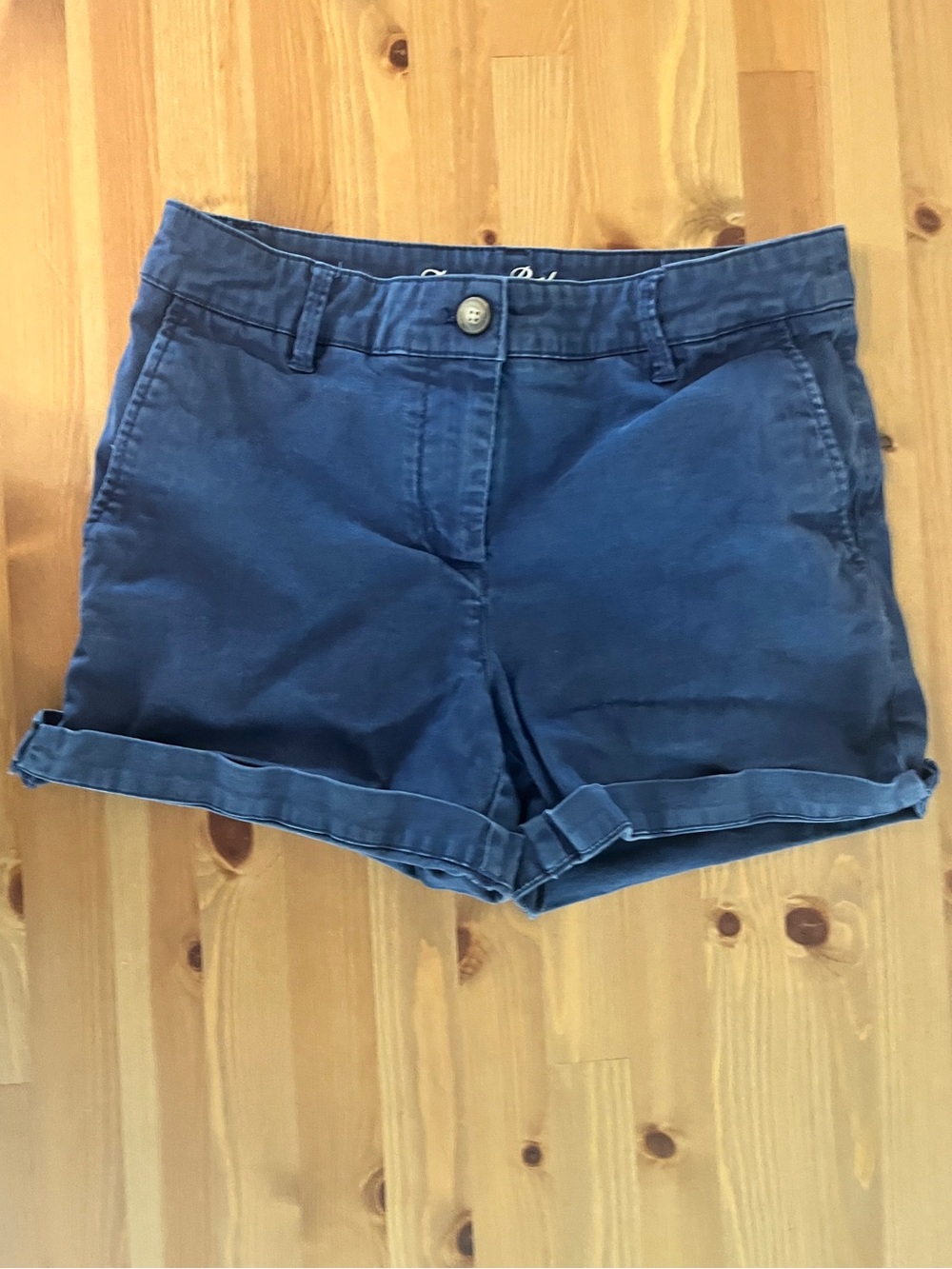Tommy Bahama Womens Navy Blue Cotton Tencel Stretch Chino Shorts Size 6
